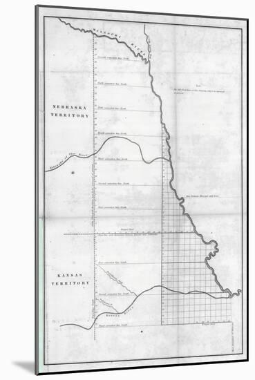 1854, Kansas and Nebraska-null-Mounted Giclee Print