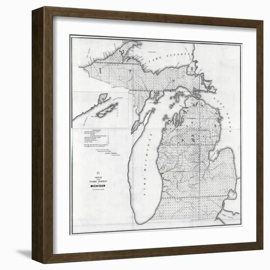 1854, Michigan-null-Framed Giclee Print