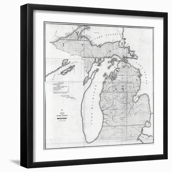 1854, Michigan-null-Framed Giclee Print