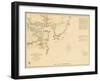 1854, Portsmouth - New Hampshire - Harbor Chart, New Hampshire, United States-null-Framed Giclee Print