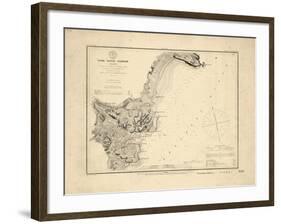 1854, York River Harbor Chart Maine, Maine, United States-null-Framed Giclee Print