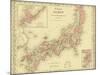 1855 Map of Japan, Showing Prefecture Boundaries-null-Mounted Art Print