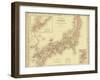 1855 Map of Japan, Showing Prefecture Boundaries-null-Framed Art Print