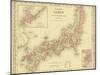 1855 Map of Japan, Showing Prefecture Boundaries-null-Mounted Art Print