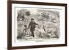 1855 Punch Dinosaurs Crystal Palace-Paul Stewart-Framed Photographic Print