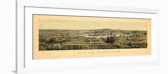 1855, Saco and Biddeford, Maine-null-Framed Premium Giclee Print