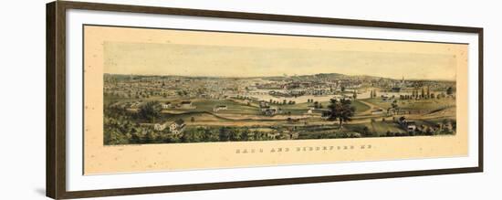 1855, Saco and Biddeford, Maine-null-Framed Premium Giclee Print