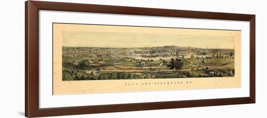 1855, Saco and Biddeford, Maine-null-Framed Premium Giclee Print