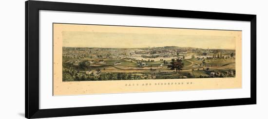 1855, Saco and Biddeford, Maine-null-Framed Premium Giclee Print