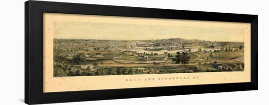 1855, Saco and Biddeford, Maine-null-Framed Giclee Print