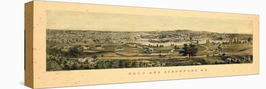 1855, Saco and Biddeford, Maine-null-Stretched Canvas