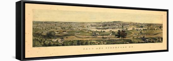1855, Saco and Biddeford, Maine-null-Framed Stretched Canvas