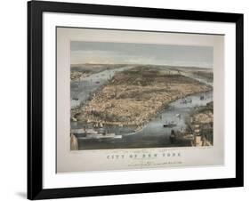 1856 NYC Map-N. Harbick-Framed Art Print