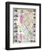 1856, Strafford County Wall Map, New Hampshire, United States-null-Framed Giclee Print