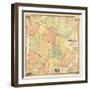 1856, Sullivan County 1856 Wall Map, New York, United States-null-Framed Giclee Print