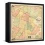 1856, Sullivan County 1856 Wall Map, New York, United States-null-Framed Stretched Canvas