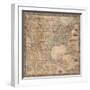 1856 Wall Map of the United States-null-Framed Giclee Print