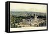 1856, Washington City and Capitol, Bird's Eye View, District of Columbia, United States-null-Framed Stretched Canvas