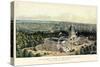 1856, Washington City and Capitol, Bird's Eye View, District of Columbia, United States-null-Stretched Canvas