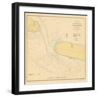 1857, Beaufort Harbor Chart North Carolina, North Carolina, United States-null-Framed Giclee Print