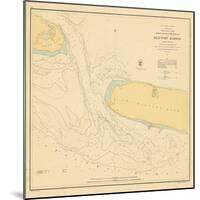 1857, Beaufort Harbor Chart North Carolina, North Carolina, United States-null-Mounted Giclee Print