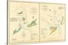 1857, Hatteras and Ocracoke Inlet Chart North Carolina, North Carolina, United States-null-Stretched Canvas