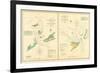 1857, Hatteras and Ocracoke Inlet Chart North Carolina, North Carolina, United States-null-Framed Giclee Print