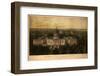1857 Panoramic View of Washington D.C. with the New Dome of the Capitol, Looking East-null-Framed Photo