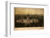 1857 Panoramic View of Washington D.C. with the New Dome of the Capitol, Looking East-null-Framed Photo