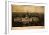 1857 Panoramic View of Washington D.C. with the New Dome of the Capitol, Looking East-null-Framed Photo