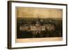 1857 Panoramic View of Washington D.C. with the New Dome of the Capitol, Looking East-null-Framed Photo