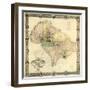 1857, Washington D.C. Wall Map, District of Columbia, United States-null-Framed Giclee Print