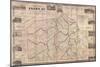 1858, Adams County Wall Map, Pennsylvania, United States-null-Mounted Giclee Print