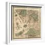 1858, Cecil County Wall Map, Maryland, United States-null-Framed Giclee Print