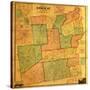 1858, Essex County 1858 Wall Map, New York, United States-null-Stretched Canvas