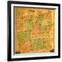 1858, Essex County 1858 Wall Map, New York, United States-null-Framed Giclee Print