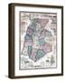 1858, Frederick County Wall Map, Maryland, United States-null-Framed Giclee Print