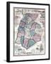 1858, Frederick County Wall Map, Maryland, United States-null-Framed Giclee Print