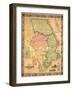 1858, Harford County Wall Map, Maryland, United States-null-Framed Giclee Print