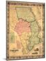 1858, Harford County Wall Map, Maryland, United States-null-Mounted Giclee Print