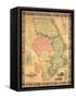 1858, Harford County Wall Map, Maryland, United States-null-Framed Stretched Canvas