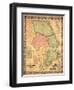 1858, Harford County Wall Map, Maryland, United States-null-Framed Giclee Print