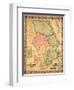 1858, Harford County Wall Map, Maryland, United States-null-Framed Giclee Print