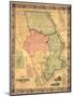 1858, Harford County Wall Map, Maryland, United States-null-Mounted Giclee Print