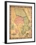 1858, Harford County Wall Map, Maryland, United States-null-Framed Giclee Print