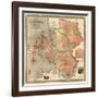 1858, Talbot County Wall Map, Maryland, United States-null-Framed Giclee Print