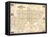 1858, Washington County and Marietta Wall Map, Ohio, United States-null-Framed Stretched Canvas