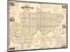 1858, Washington County and Marietta Wall Map, Ohio, United States-null-Mounted Giclee Print