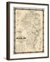 1860, Anne Arundel County Wall Map, Maryland, United States-null-Framed Giclee Print