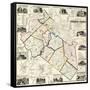 1860, Belknap County Wall Map, New Hampshire, United States-null-Framed Stretched Canvas